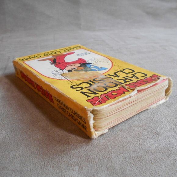 Vintage Mickey Mouse Cartoon Classics Giant Card Game Complete Golden #4864 - Picture 11 of 11